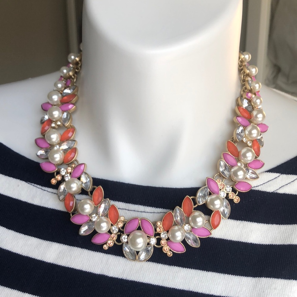 Talbots jeweled statement necklace